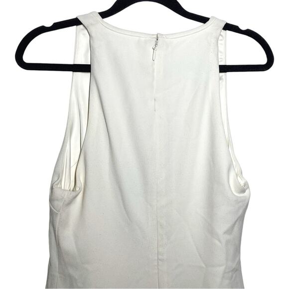 House of CB Ivory Off White Plunge Neck Eleanora Maxi Dress Small tags with flaw - Picture 5 of 13